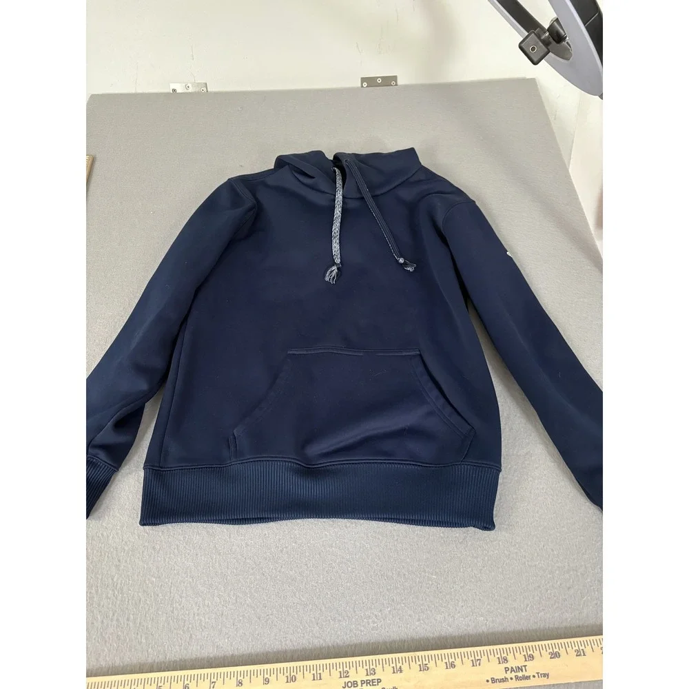 Adidas Hoodie Mens XS Navy Blue Climalite Pullover Athletic Sweatshirt Pocket